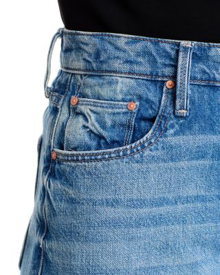 The Whole Fray Denim Culotte Shorts in Wipeout