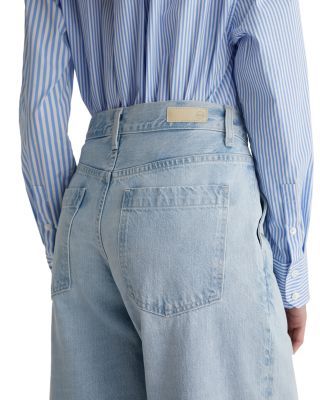 Mid Rise Low Slung Palazzo Jeans in Idol