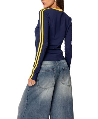 Brasil Embroidered Long Sleeve T Shirt