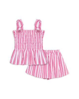 Habitual Kids - Girls' Striped Smocked Tank & Matching Skort - Little Kid