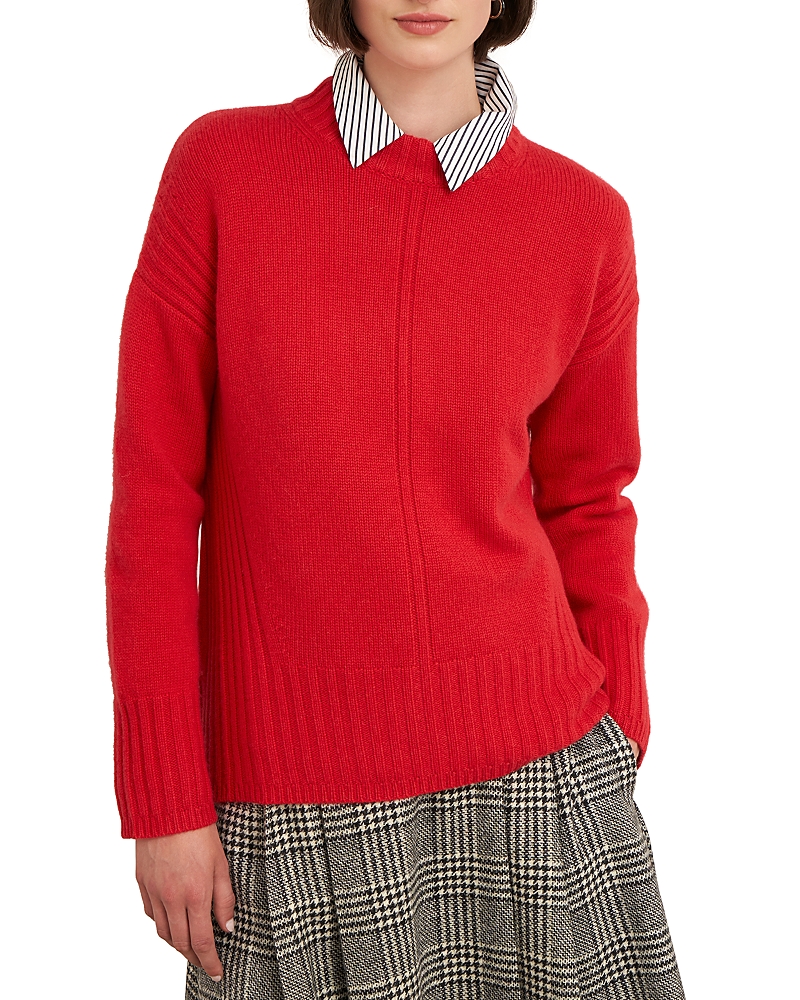 Hobbs London Dora Sweater In Vibrant Red
