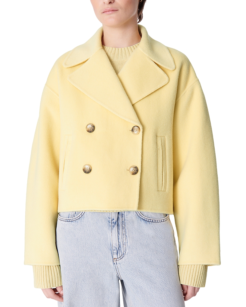 Vanessa Bruno Oversized Double-breasted Coat In Vanille