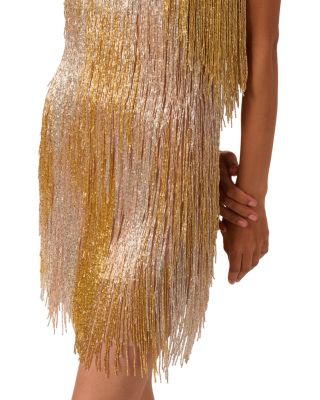 Amelia Beaded Fringe Mini Dress