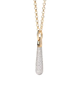  Women&#39;s Pave Large Drop Pendant