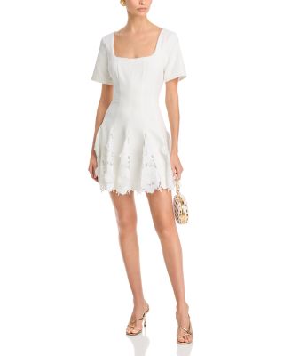 Joy Lace Godet Dress