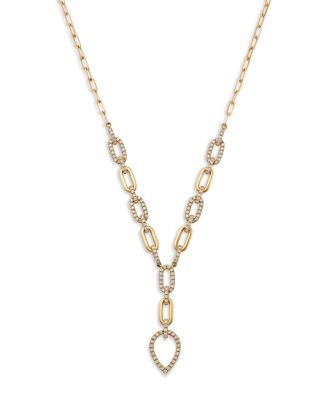 Bloomingdale's Fine Collection Diamond Open Link Lariat Necklace in 14K Yellow Gold, 1.25 ct. t. w.