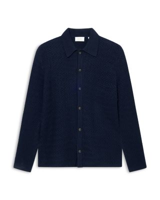 Les Deux - Finnegan Textured Knit Wool Shirt