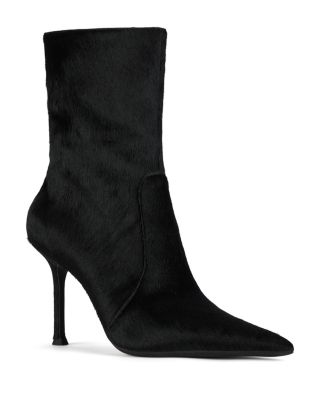 Jeffrey Campbell - Women's Darin Pointed Toe Calf Hair High Heel Ankle Boots