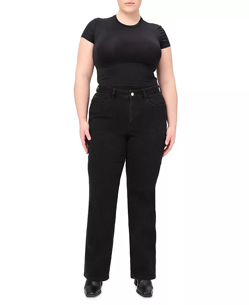 Warp + Weft Rfd Plus High Rise Straight Jeans in Ventura