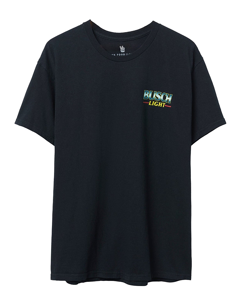 Junk Food Clothing Unisex Busch Light Stain Glass Flea Market Tee In Black