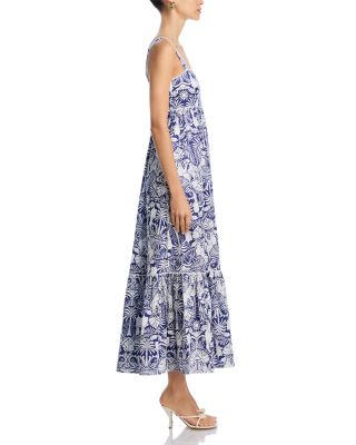 Palm Print Maxi Dress - Exclusive