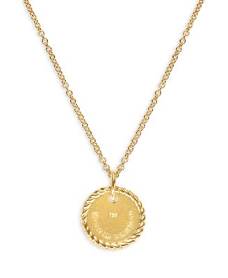 Cable Collectibles Initial Pendant with Diamonds in Gold on Chain, 16-18"
