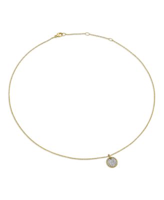 Cable Collectibles Pav&eacute; Charm Necklace with Diamonds in 18K Gold