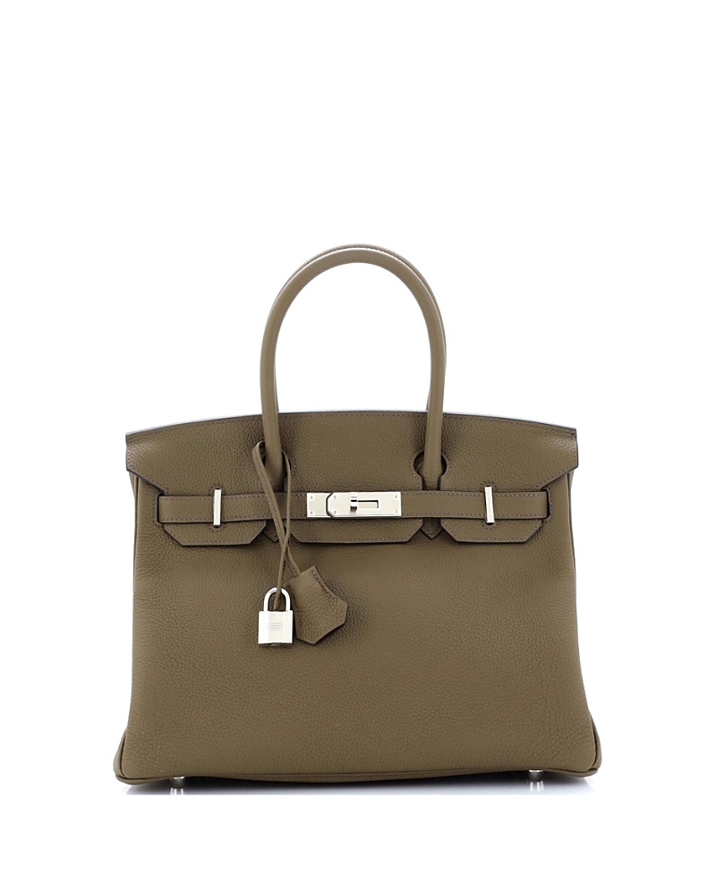Pre-owned Pre-owned Hermes Hermes Birkin 30 Handbag Green Togo With Palladium Hardware In Vert Maquis