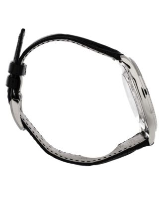 Master Ultra Thin Date Automatic Watch in White Gold and Alligator with Diamond Bezel 40mm