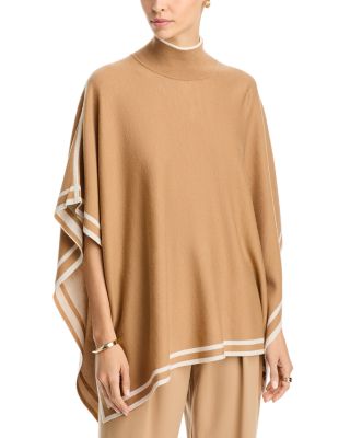 BOSS - Lalena Striped Edge Wool Poncho