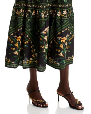 Flowers Arch Sleeveless Maxi Dress