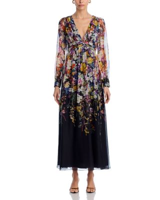 Placed Floral Maxi Dress - Exclusive
