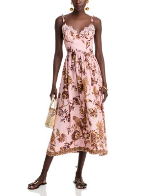 Tropical Landing Midi Dress