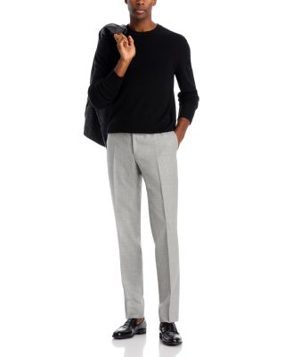 Capri M&eacute;lange Solid Slim Fit Dress Pants