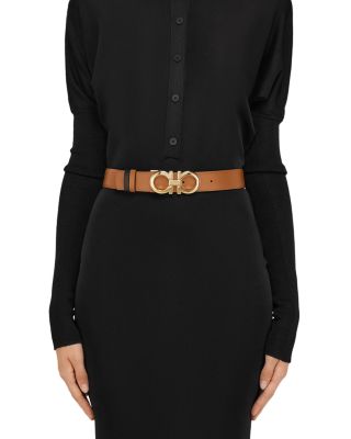 Women's Gancini Reversible Leather Belt