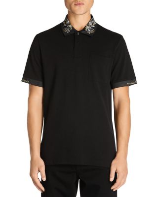 Versace Jeans Couture - Regular Fit Embroidered Piqu&eacute; Polo