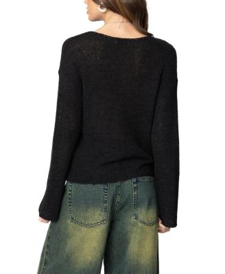 Drop Shoulder Light Knit Sweater