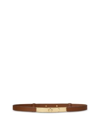 Ralph Lauren - Turn Lock Skinny Leather Belt
