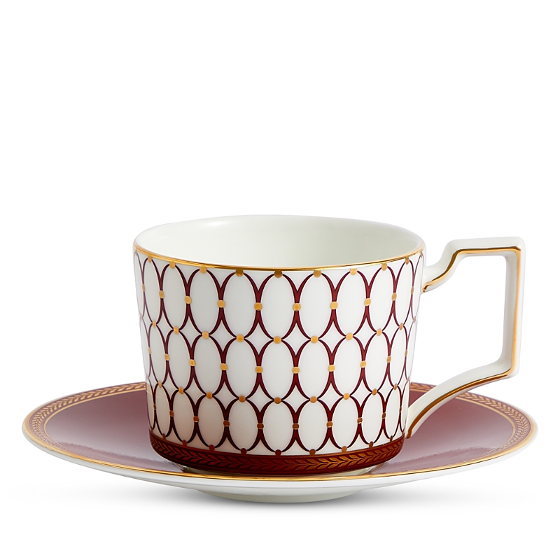 Wedgwood Renaissance Red Teacup and Saucer