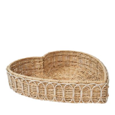 Provence Rattan 16" Heart Tray