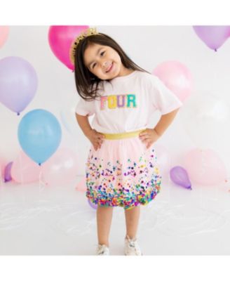  Girls' Pink Confetti Tutu - Little Kid, Big Kid