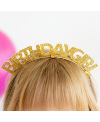 Girl Pastel Rainbow Birthday Girl Headband - Little Kid, Big Kid