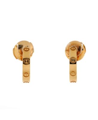 Pre-Owned Cartier Small Love Hoop Earrings 18K Gold