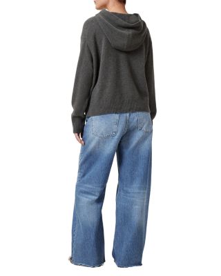 Aki Crossover High Rise Wide Leg Jeans in Light Indigo