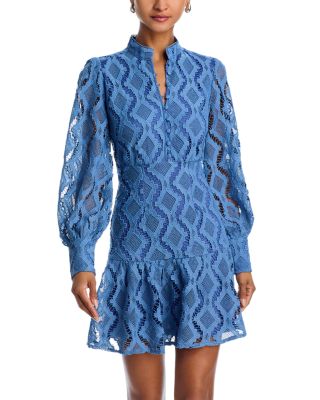 AQUA - Wavy Lace Dress - Exclusive