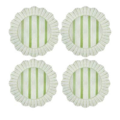Cabana Stripe Melamine Dinner Plate, Set of 4