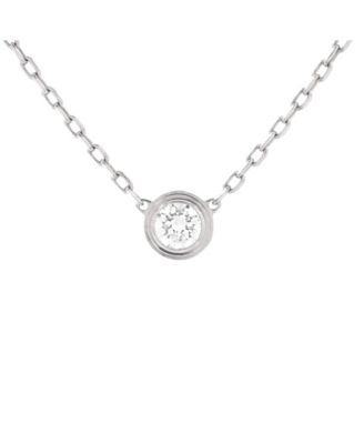 Pre-Owned Cartier Large Cartier D'Amour Pendant Necklace 18K White Gold with Diamond