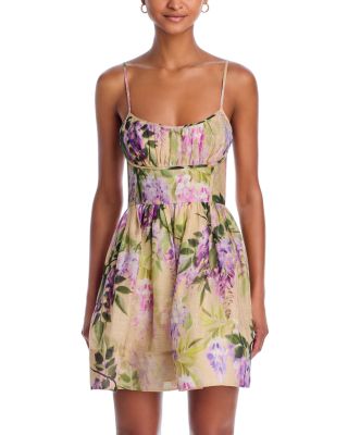 Alba Mini Dress in Wisteria Ginger Root