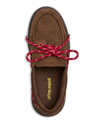 Women's Crushed Lug Platform Boat Loafers