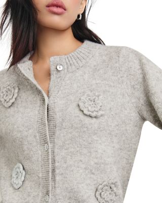 Rails Francesca Flower Appliqué Cardigan | Bloomingdale's