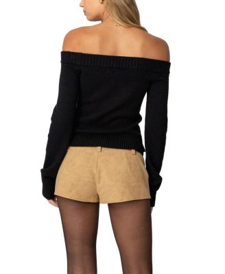 Elona Off Shoulder Knit Top
