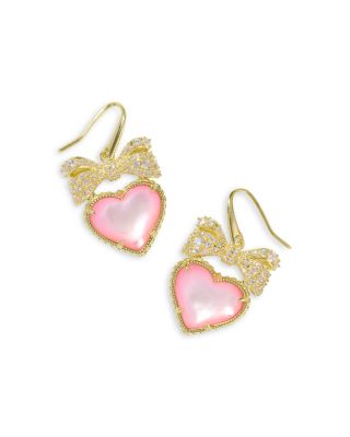 Kendra Scott Haisley Heart & Bow Drop Earrings