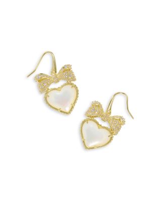 Kendra Scott Haisley Heart & Bow Drop Earrings