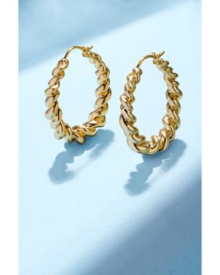 Haisley Rope Texture Hoop Earrings