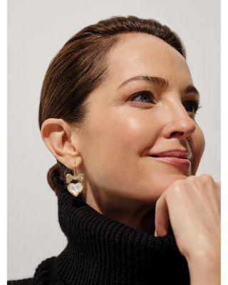 Haisley Heart & Bow Drop Earrings