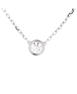 Pre-Owned Cartier Large Cartier D'Amour Pendant Necklace 18K White Gold with Diamond