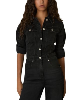 REISS - Celeste Denim Jumpsuit