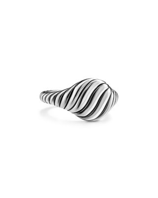 David Yurman - Sculpted Cable Pinky Ring in Sterling Silver, 10mm