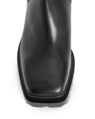 Women's Skarlet Square Toe Stretch Block Heel Ankle Boots