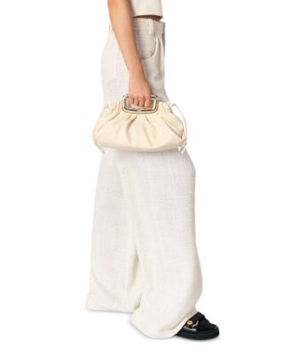 Wide Leg Tweed Trousers